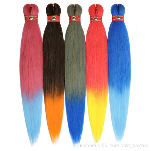 Flame Retardant Braid Hair Easy Braid Hair Colorful Chemical Fiber Braided Hair Extension